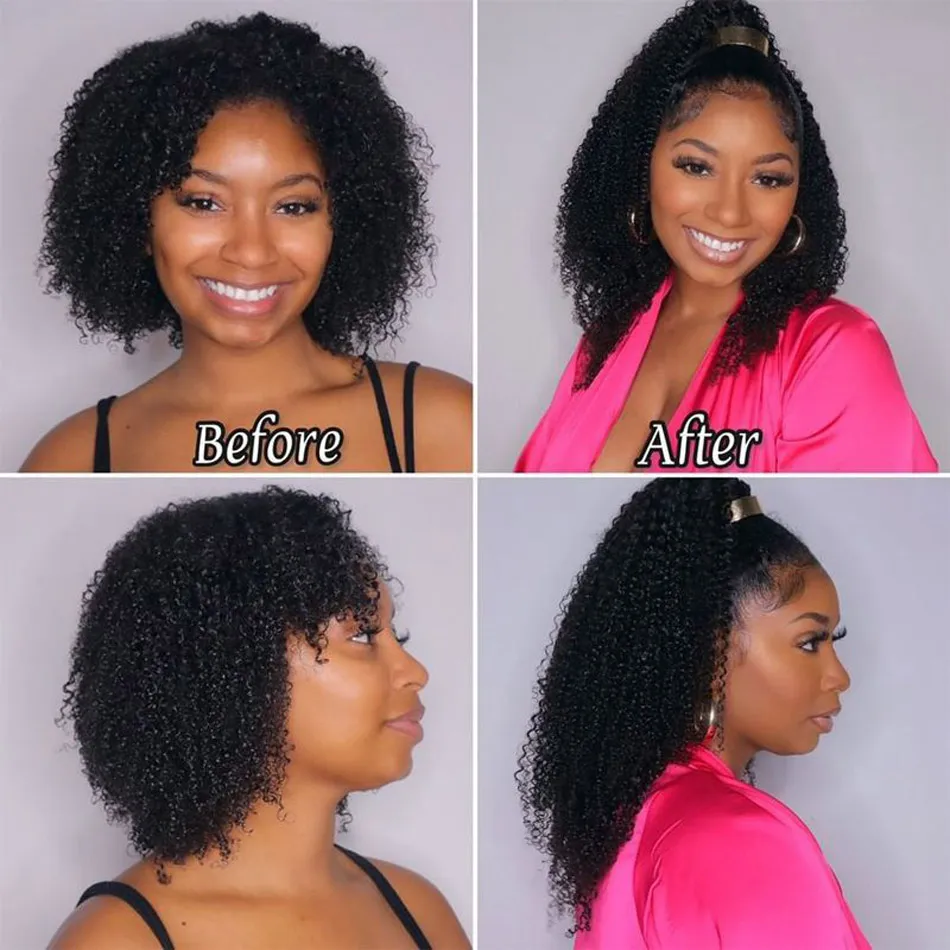 kinky curly tape-in hair extensions