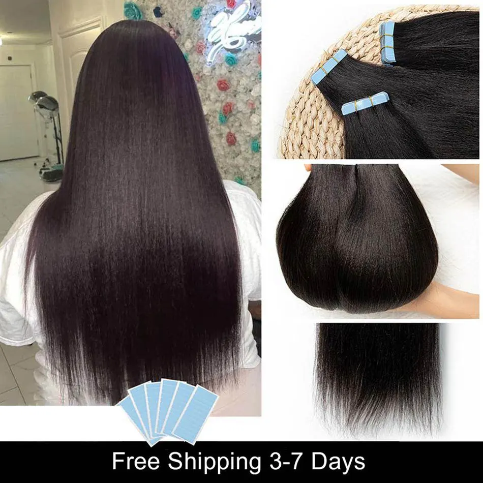 light yaki tape-in extensions