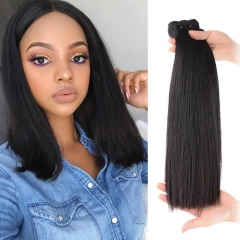 [New Arrival] Double Drawn Full End Unprocessed Straight Hair Natural Black 3 Bundles/pack Virgin Human Hair Extensions