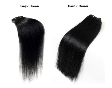 single drawn hair vs double drawn hair