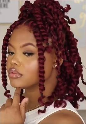 half up half down twist style