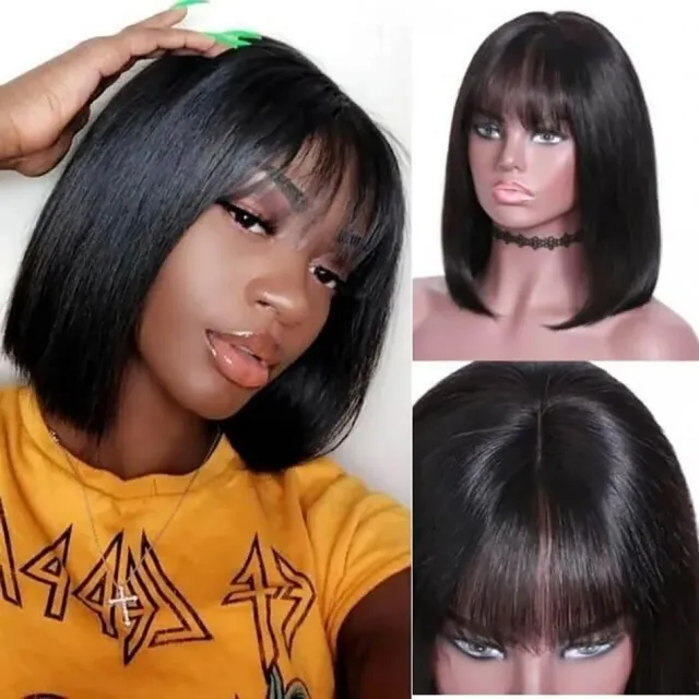 short bob wig with bangs