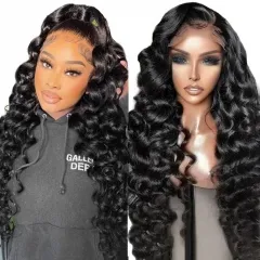 【New In】Elfin Hair 13*4 Lace Frontal Wig Romantic Wave Loose Deep Wave Wig Undetectable HD Lace/Transparent Lace 250% Density