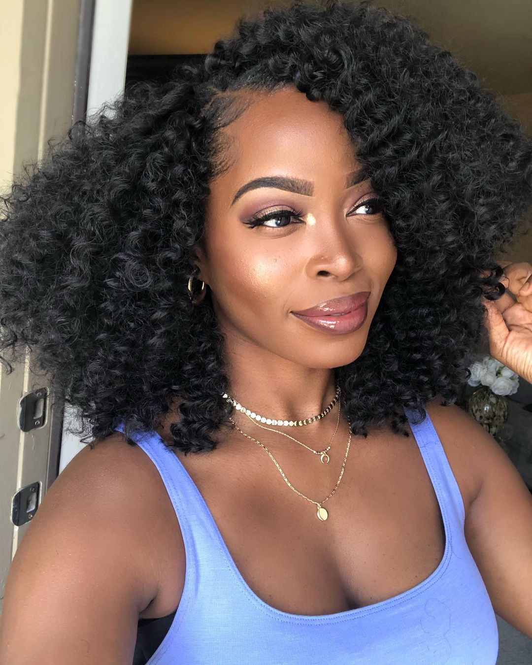 side part crochet braids