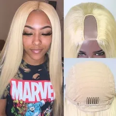 Elfin Hair 613 Blonde Wig U Part Wig Glueless Wig 200%/250% Density Human Hair Full Machine-made Wig