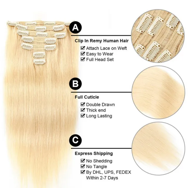 blonde clip-in hair extensions