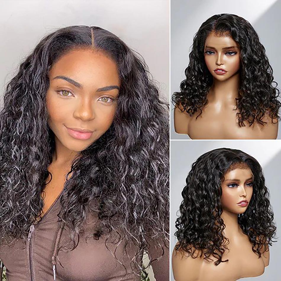 deep wave lace front wig