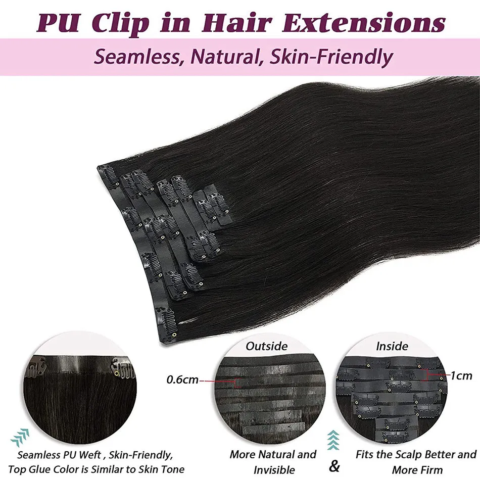 pu clip-ins