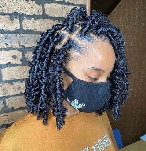 short butterfly locs