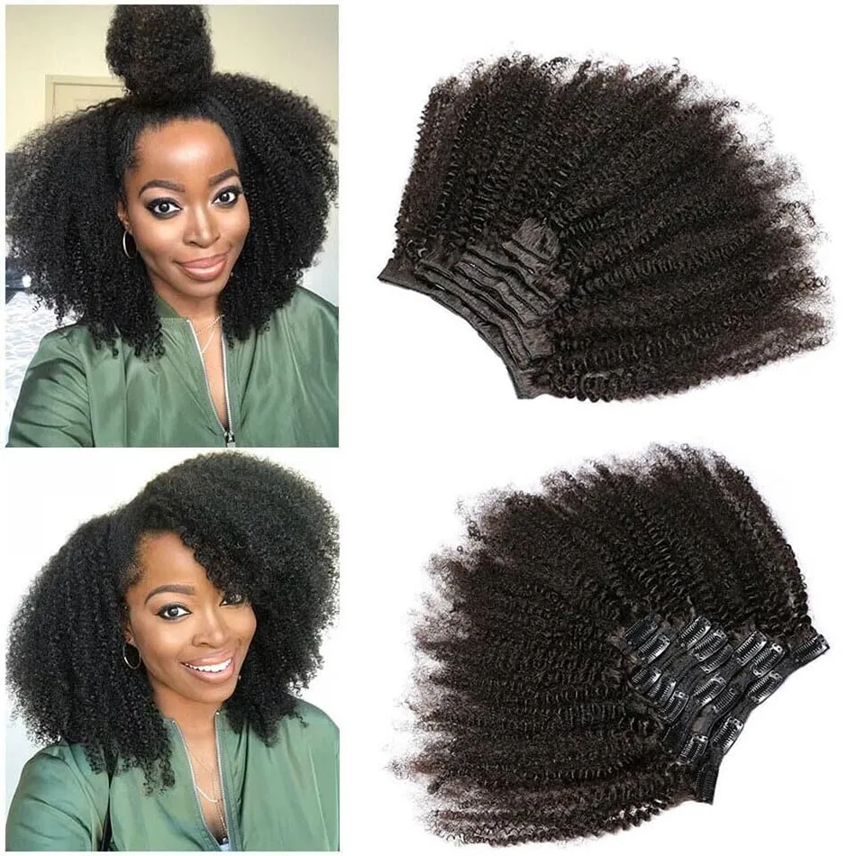 kinky curly clip-ins