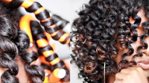 heatless curls with flexi rods