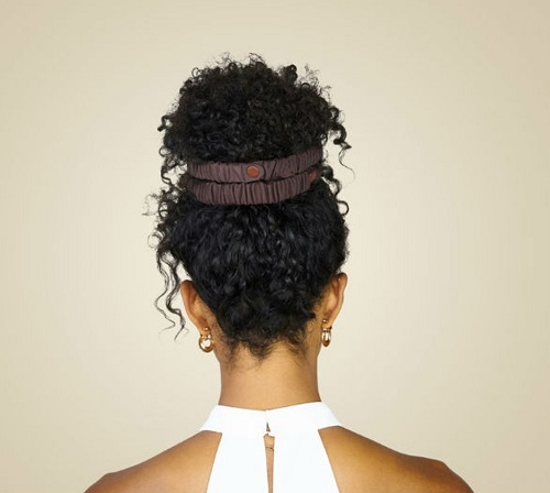 Natural Black Kinky Curly Headband Wig  Headband006