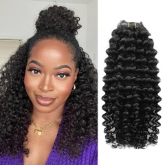 Elfin Hair PU Deep Curly Clip In Human Hair Extensions Set Of 6Pcs/12Pcs For Black Women Brazilian Virgin Human Hair Clip In