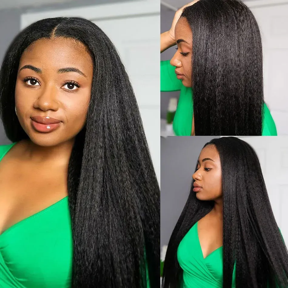textured kinky straight hair for black women