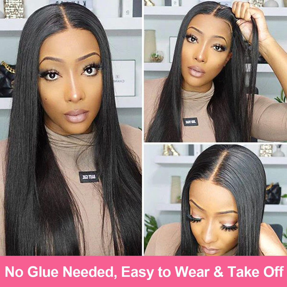 wear and go wig straight human hair 