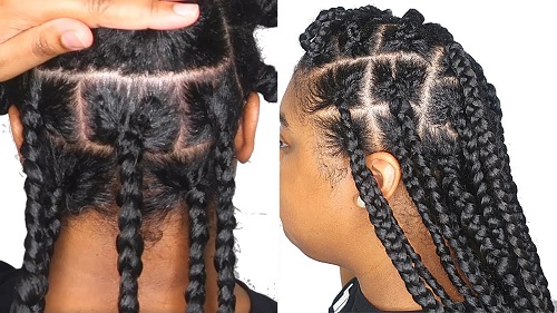 how to jumbo box braids