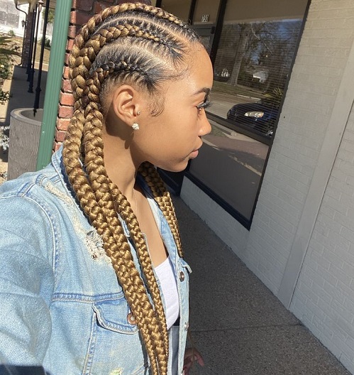 Zaineey's Blog on X: Half Cornrows Half Braids Hairstyles