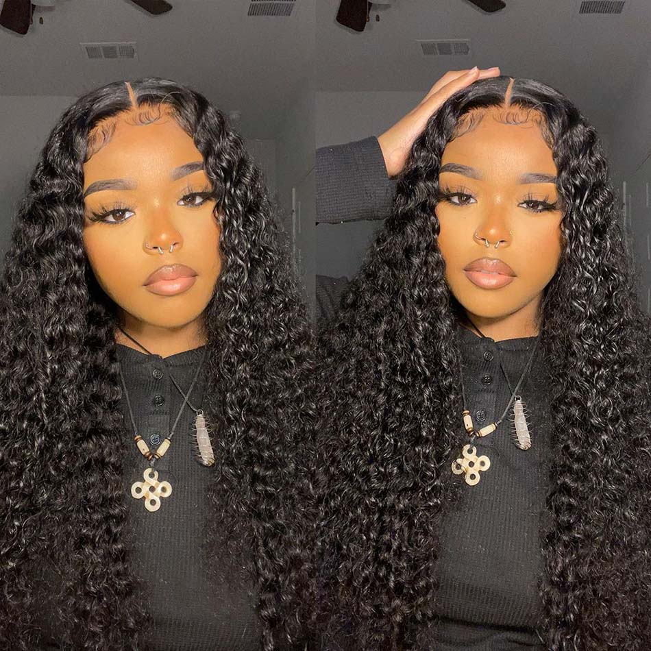 curly glueless wig human hair 