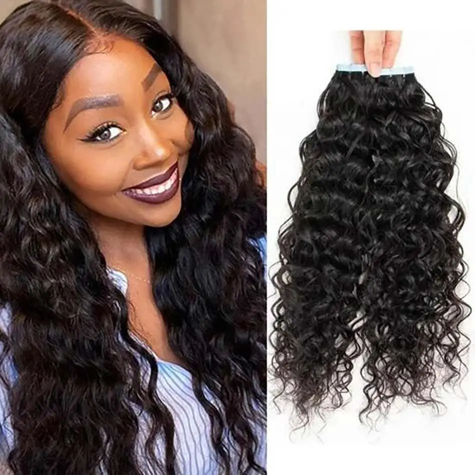 natural wave tape-in hair extensions