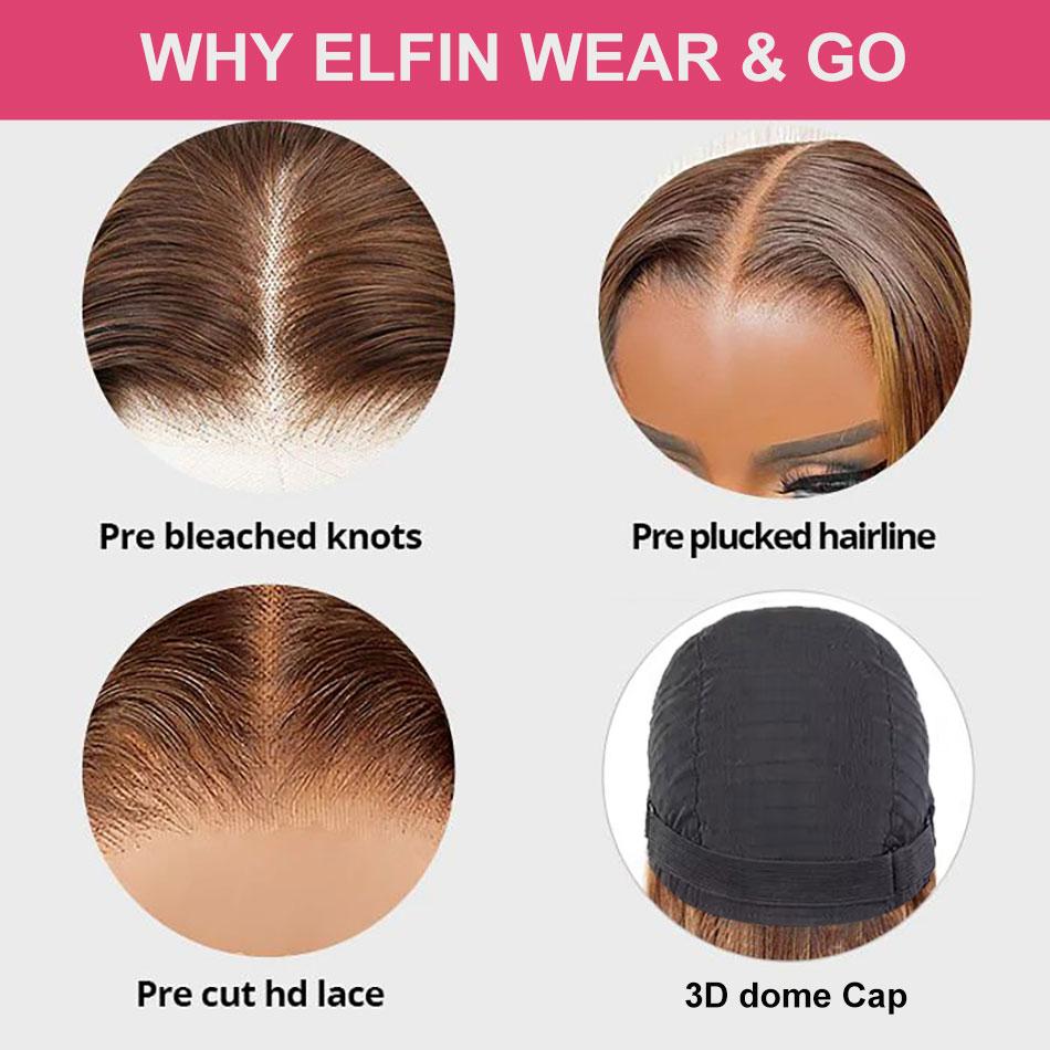 elfinhair glueless lace wig