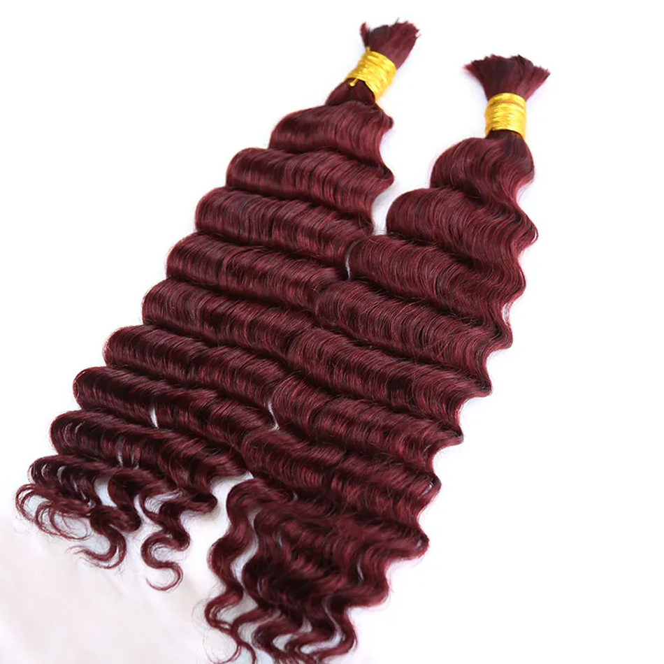 deep wave braiding hair 100% human hair