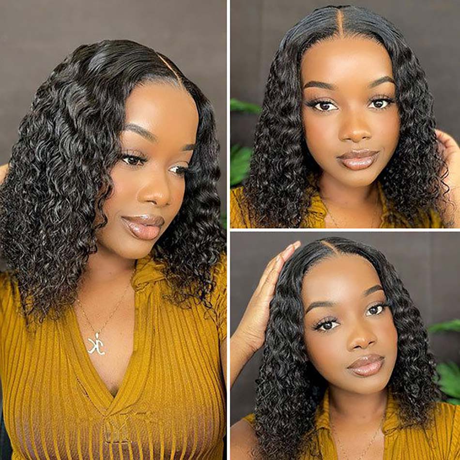 glueless bob wig human hair