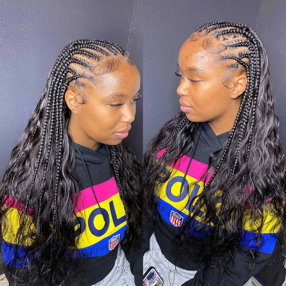 braids with human hair bulk