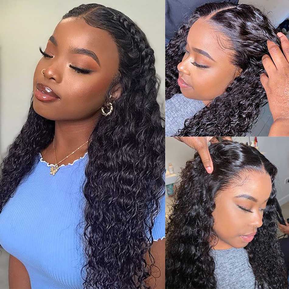 braids in front curly hair in back