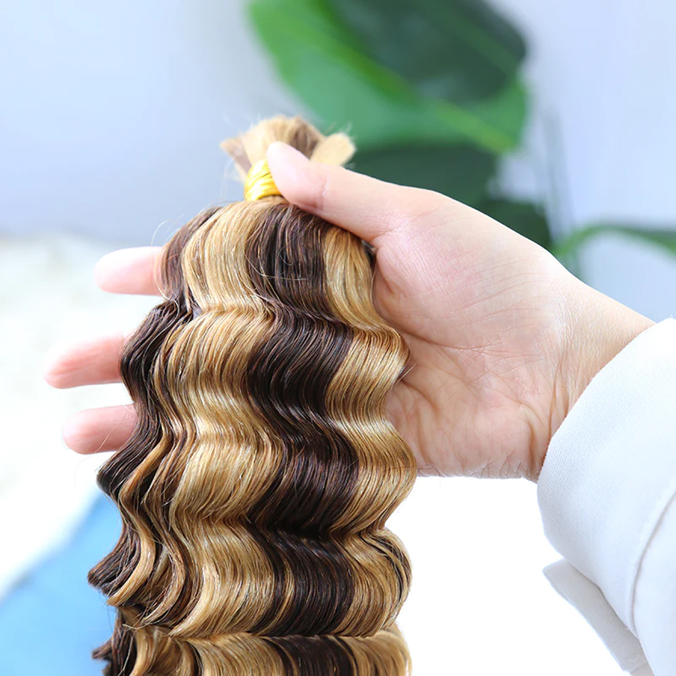 textured braiding hair with highlight