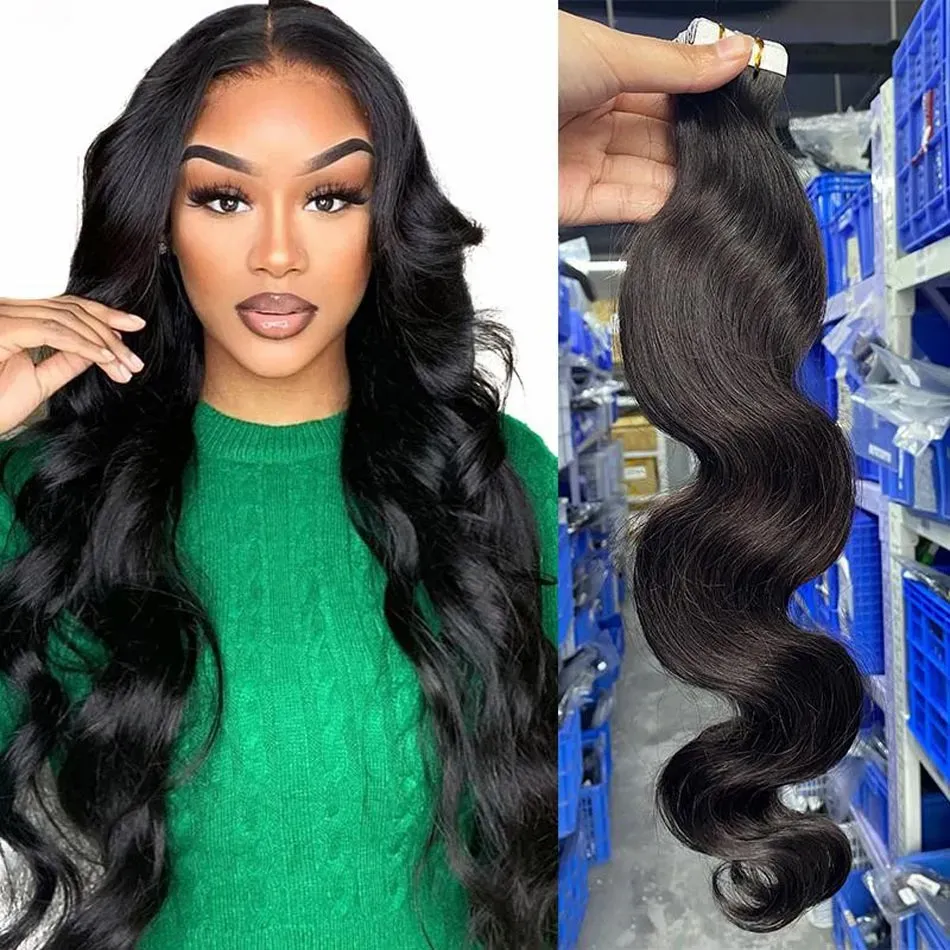 body wave tape-in extensions