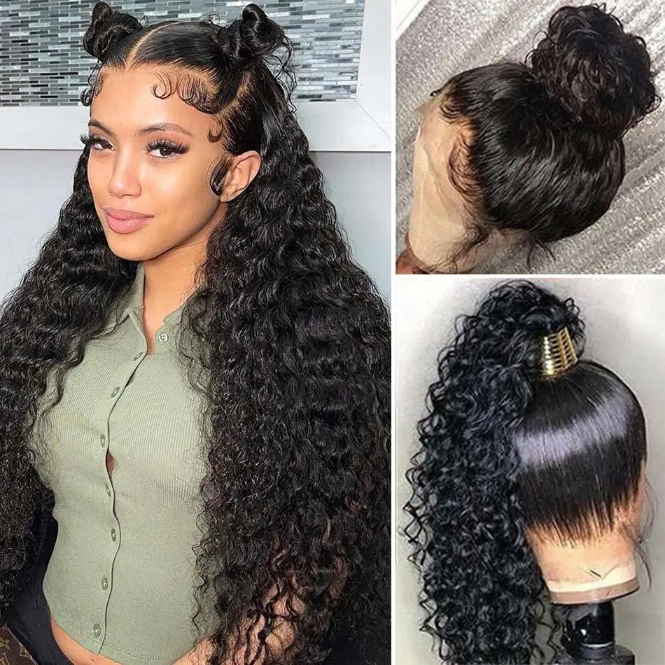pre-plucked lace wig human hair