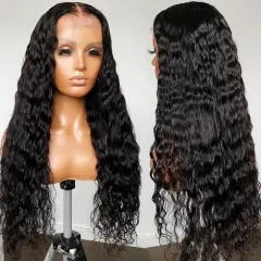 Elfin Hair 2*6 Water Wave Wig Wet and Wavy Wig 200%/250% Density Transparent/HD Lace Closure Wig