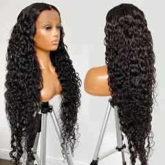Elfin Hair 13A 200%/250 Density 2*6 Lace Closure Wig Deep Wave Curly Transparent/HD Lace Wig Silky Hair