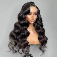 Elfin Hair Body Wave 200/250% Density Undetectable Lace Closure Wig 6*6 HD/Transparent Lace Body Wave Hair