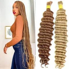 #27 #30 Color Bulk Hair Extensions for Braiding Bohemian Knotless