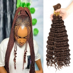 #1 #2 #4 Color Burmese Bulk Hair Extensions for Braiding Bohemian Knotless