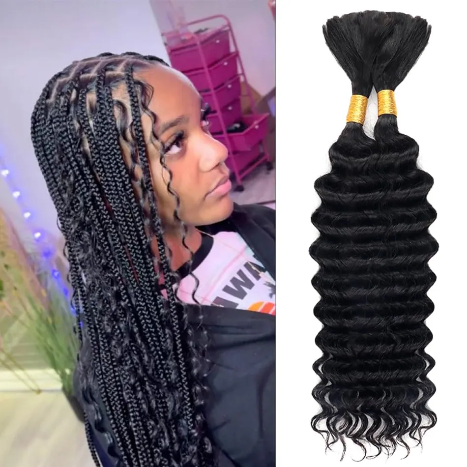 boho knotless braids with human hair bulk