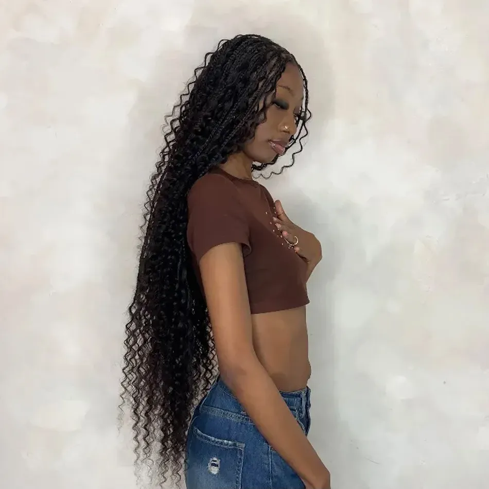 Yup, You Can Get the Goddess Knotless Braids with Your 4C Hair