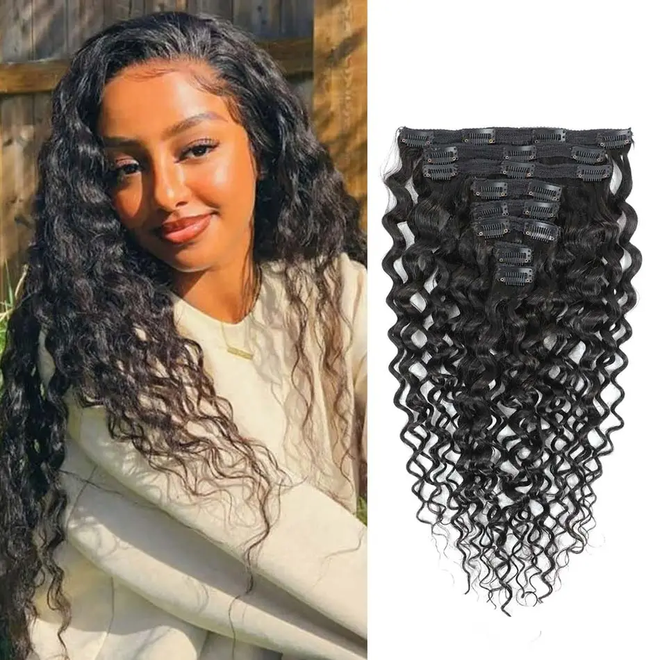 curly clip-ins