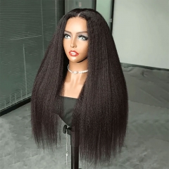 Elfin Hair 6*6 Kinky Straight Wig 200%/250% Density HD Lace/Transparent Lace Closure Wig Lace Closure Wig