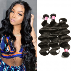 3PCS Hair Bundles New 12A Malaysian Body wave 8-30inch Hair 100% Human Virgin Hair Extensions Natural 1B Color