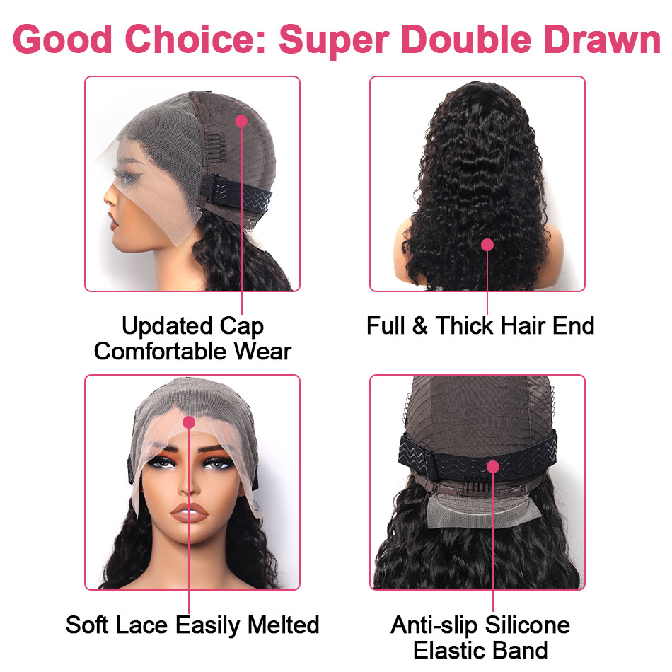 Lace Bulk Hair Human Hair Braiding Curly Double Drawn Full End