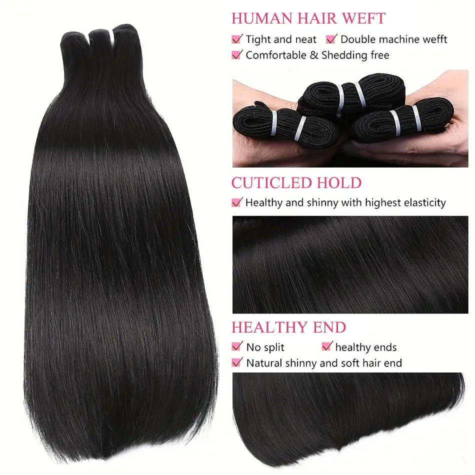 why choose vietnam bone straight double drawn hair