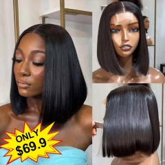 【Super Double Drawn】2x6 Wear Go Glueless Full-Max Lace Closure Bob Wig