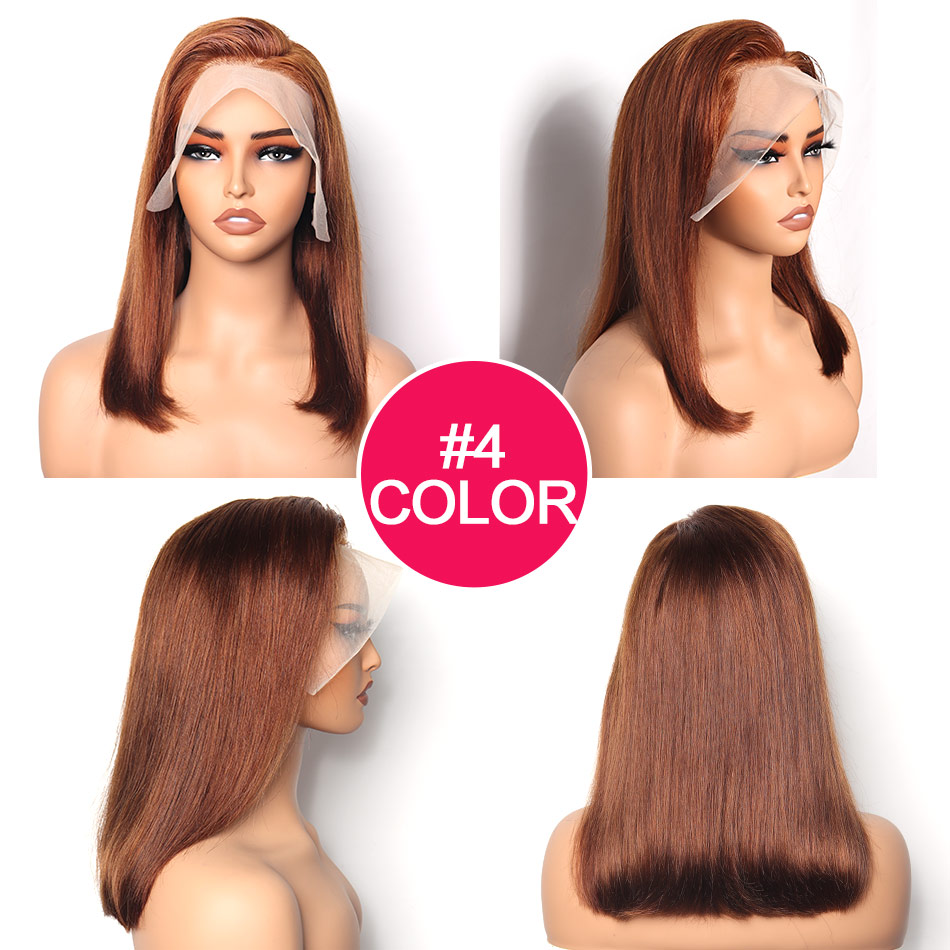 ◉Bob◉ Double Drawn Extreme Full Bone Straight 13x4 Lace Bob Glueless Wig