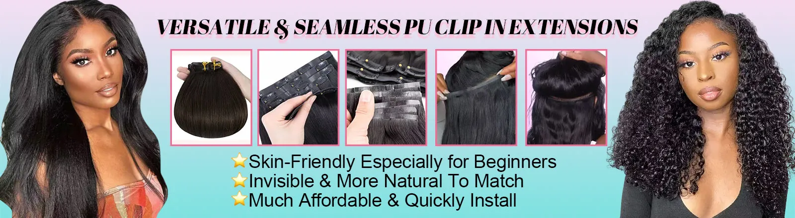 seamless clip ins