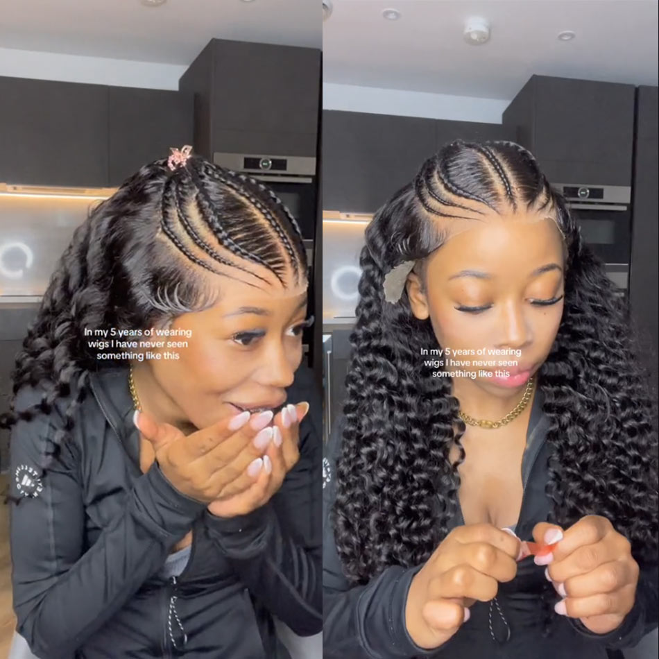 100 human hair braided wig