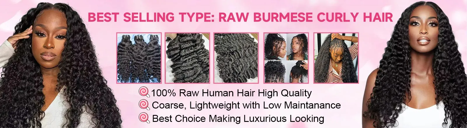 raw burmese hair 