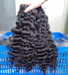 【12A 3PCS】Raw Burmese Curly Hair Bundles 100% Human Virgin Hair Weave Extensions