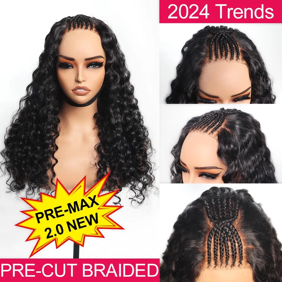 human hair braided wig